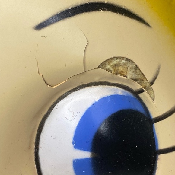 Vintage celluloid face Humpty Dumpty stuffed plush doll - Picture 10 of 11